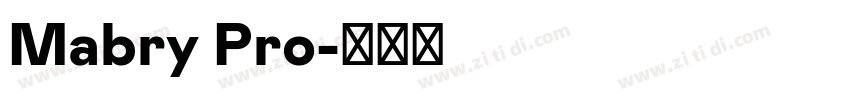 Mabry Pro字体转换
